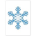 Pochoir flocon de neige en 3 tailles