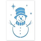Pochoir Bonhomme de neige en 3 tailles