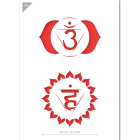 QBIX Pochoir Vishuddha & Ajna Chakra - A5