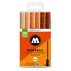 Molotow ONE4ALL Marqueurs acryliques bois Lot de 6 teintes brunes - 2mm