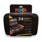 Posca étui pour marqueurs avec 24 stylos de peinture différents