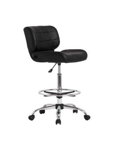 Studio Designs Black Crest chaise à dessin - Chrome / noir