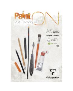 Clairefontaine Paint-ON Bloc A5 - Blanc