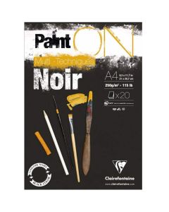 Clairefontaine Paint-ON Bloc A4 - Noir