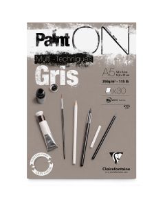 Clairefontaine Paint-ON Bloc A5 - Gris