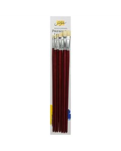 SOLO GOYA Artists' Ensemble de brosses en poils de sanglier - 7 pièces