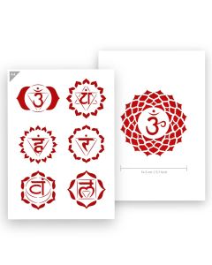 QBIX Pochoir Chakra - Format A4