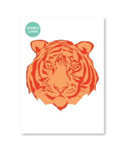 QBIX Pochoir tigre - format A3 - 2 couches