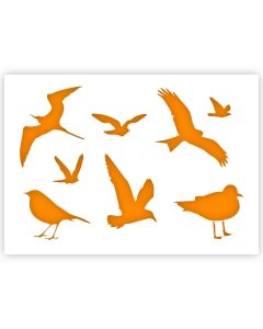Pochoir pour oiseaux en 3 tailles