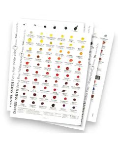 Daniel Smith Cartes de test d'aquarelle - 266 couleurs