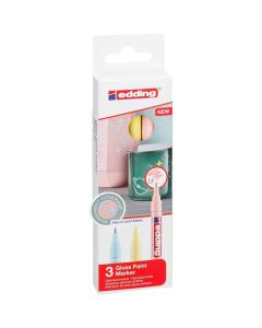 Edding 751 jeu de marqueurs de peinture de 3 couleurs pastel