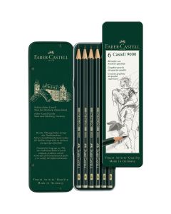 Faber-Castell 9000 Graphite crayons set of 6