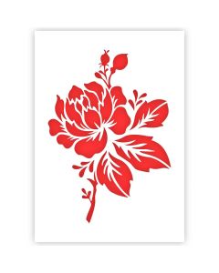 Modèle de fleur en 3 tailles