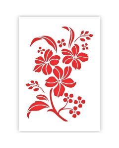 Modèle de fleur en 3 tailles