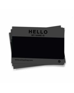 Hello My Name is stickers 50 pièces - Noir