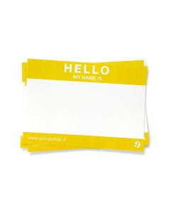 Bonjour, mon nom est autocollant 50pcs jaune