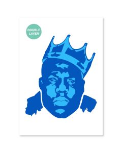 QBIX Notorious BIG pochoir - format A3 - 2 couches
