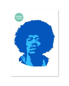 QBIX Pochoir Jimi Hendrix A3 - 2 couches