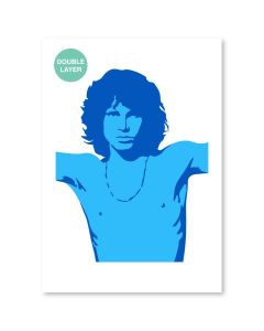QBIX Pochoir Jim Morrison - Format A3 - 2 couches