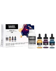 Liquitex Pro Acrylic Ink & Pouring Medium jeu de 3 couleurs profondes