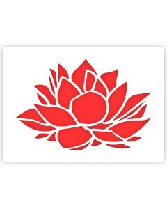 Modèle de fleur de lotus en 3 tailles
