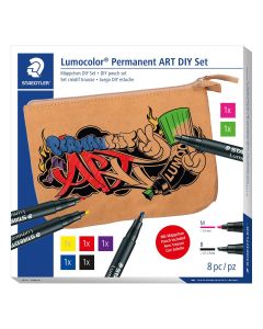 Staedtler Lumocolor ART DIY Pochette avec 7 stylos + pochette