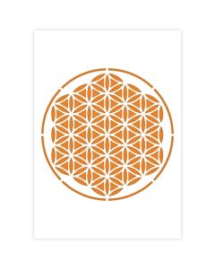 QBIX Pochoir Mandala - Format A4