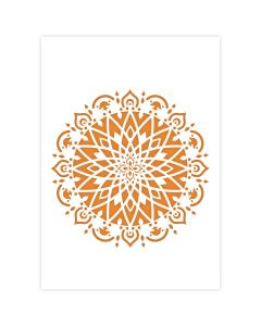QBIX Pochoir Mandala - Format A4