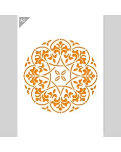 QBIX Pochoir Mandala - Format A3