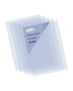 QBIX Feuilles de plastique A4 Mylar 10x - Transparent