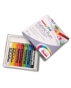 Pentel Ensemble de craie textile de 7 couleurs