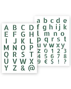 QBIX Lettre type Modern en 2 tailles