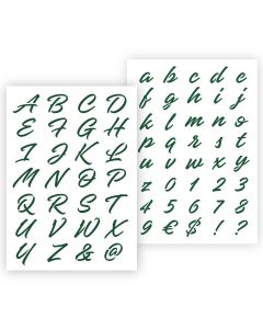 QBIX Modèle de lettre Lettres décoratives en 2 tailles