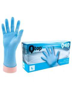 Qtop Q40 Gants en nitrile bleu 100x