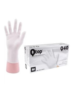 Qtop Q40 Gants en nitrile blanc 100x