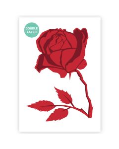 QBIX Pochoir Rose - Format A3 - 2 couches