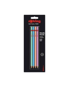 Rotring ensemble de crayons HB métalliques - 4 pièces