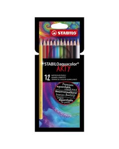 STABILO Aquacolor crayons aquarelle jeu de 12 couleurs