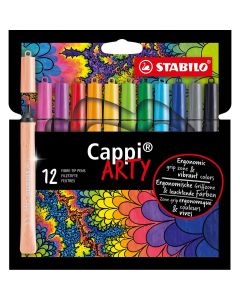 STABILO Cappi stylos feutres set de 12 couleurs