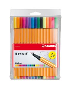 STABILO fineliner point 88 lot de 15