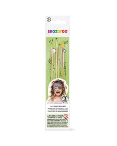 Snazaroo Pinceaux de maquillage, lot de 3 - vert