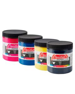 Speedball Encre acrylique pour sérigraphie, jeu de 4 couleurs primaires