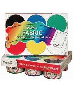 Speedball Kit de démarrage de 6 couleurs de base pour la peinture textile sérigraphique