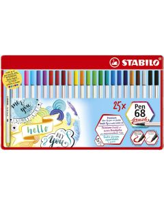 Ensemble de 25 pinceaux STABILO Pen 68