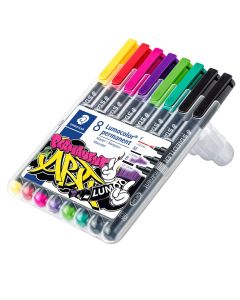 Staedtler Lumocolor ART 31 - lot de 8 marqueurs permanents