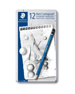 Staedtler Mars Lumograph 100 lot de 12 crayons (8B-2H)