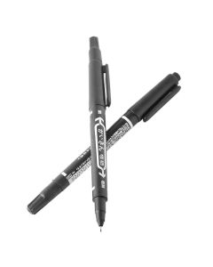 Marqueur de peau de tatouage double face - noir