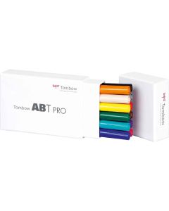 Tombow ABT PRO Jeu de marqueurs de 12 couleurs de base
