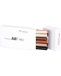 Tombow ABT PRO Jeu de marqueurs de 12 couleurs portrait