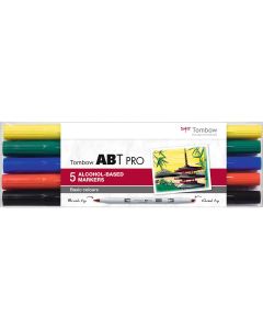 Tombow ABT PRO Marker jeu de 5 couleurs de base